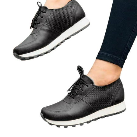 

Careslong Women s Platform Lace-Up Sneakers Breathable Lightweight Casual Comfort Fashion Sneaker Wear-Resistant Walking Shoes for Women forceful