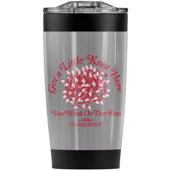 Christmas Vacation/Got A Little Knot Here Stainless Steel Tumbler 20 oz Coffee Travel Mug/Cup, Vacuum Insulated & Double Wall with Leakproof Sliding Lid | Great for Hot Drinks and Cold Beverages