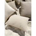thumbnail image 6 of Natural Waves Beige Indoor Outdoor Pillow 24x24, 6 of 12