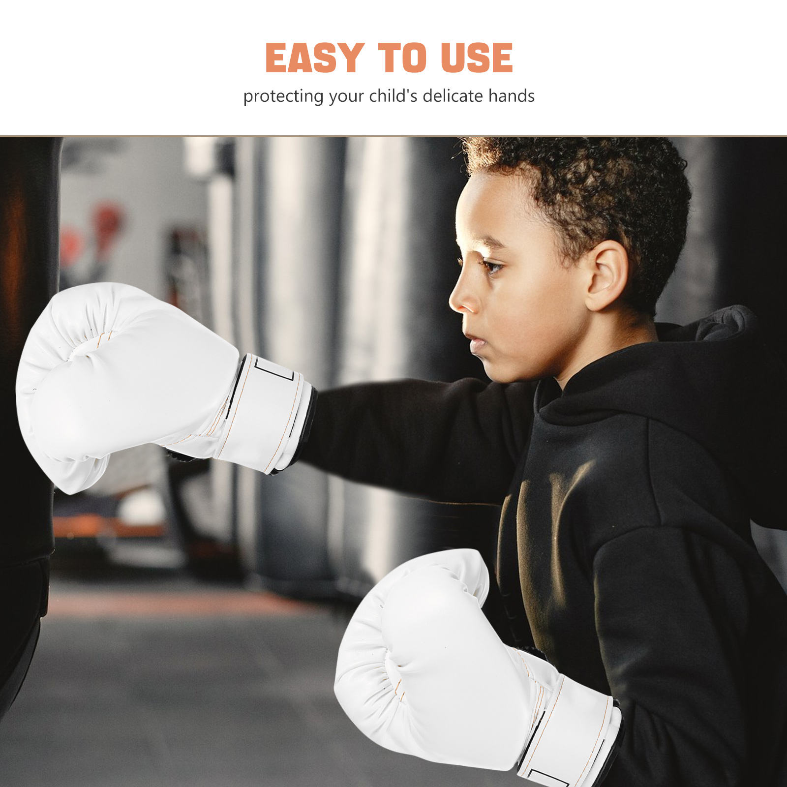 ELAYARD Kids Boxing Gloves 2 Pairs PU for Martial Arts, Kickboxing, Fitness Training, and Sports Practice Gloves