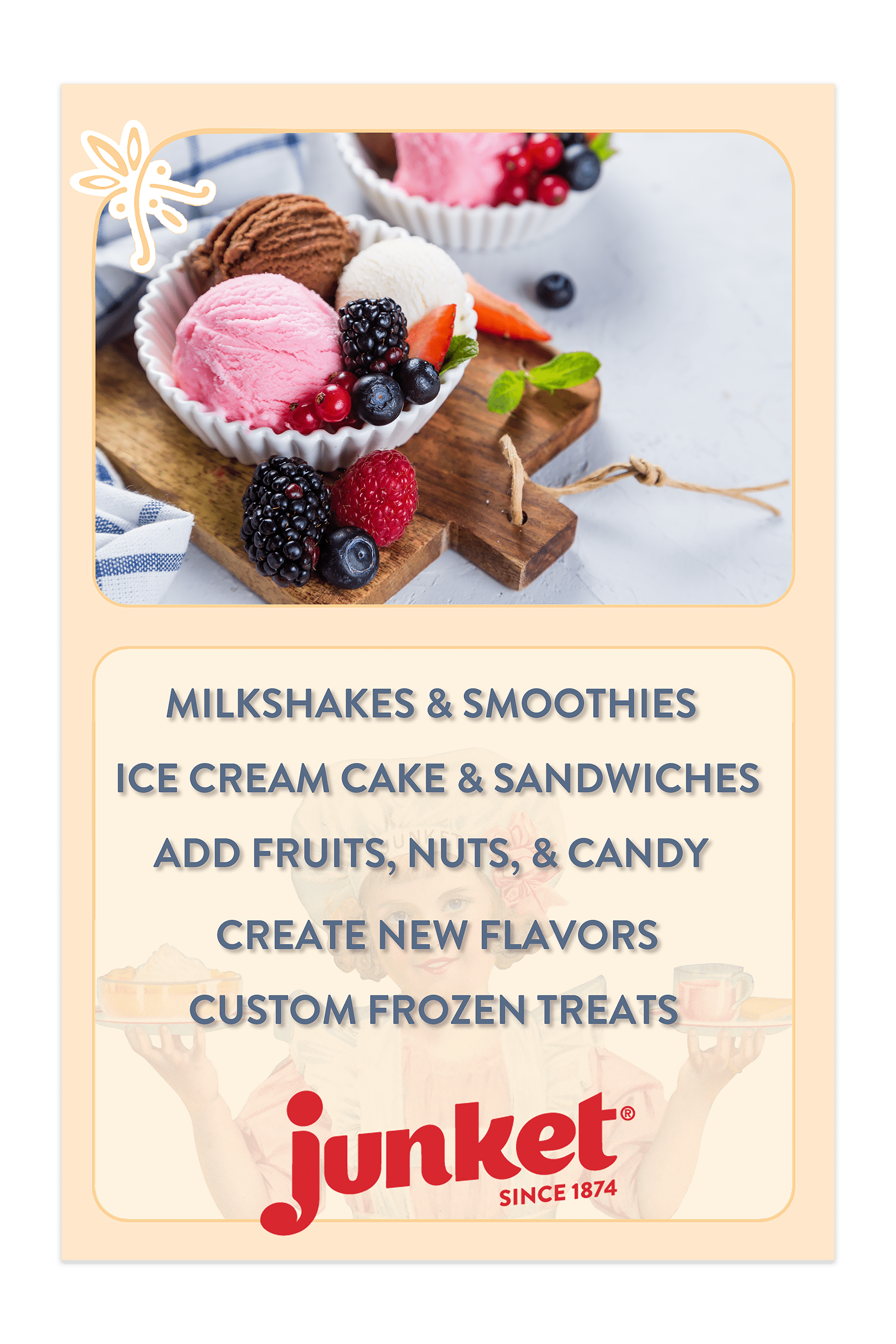Junket Ice Cream Mix Very Vanilla, 4 Ounce