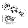 thumbnail image 3 of Custom Our Family Personalised Metal Sign, Custom Family Sign, Metal Wall Decor, Family Members Names, Metal Heart Name Sign, 3 of 6