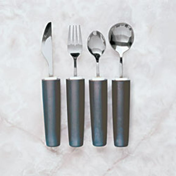 Ableware Comfort Grip Cutlery Dinner Fork by Maddak - Eating and Dining Aids - Stainless steel Utensil Sets - 746400101