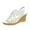 White, variant on Fesfesfes Wedges Sandals For Women Matsuke Heel Thick Sole Slope Heel Women's Shoes Summer Breathable Casual Beach Sandals 4.5(35)