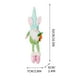 thumbnail image 2 of Gnomo elfo de Pascua, muñeco de peluche verde sin rostro hecho a mano, gnomo conejo de pie con patas retráctiles, para árbol de Pascua, puerta, patio y ventana., 2 of 3