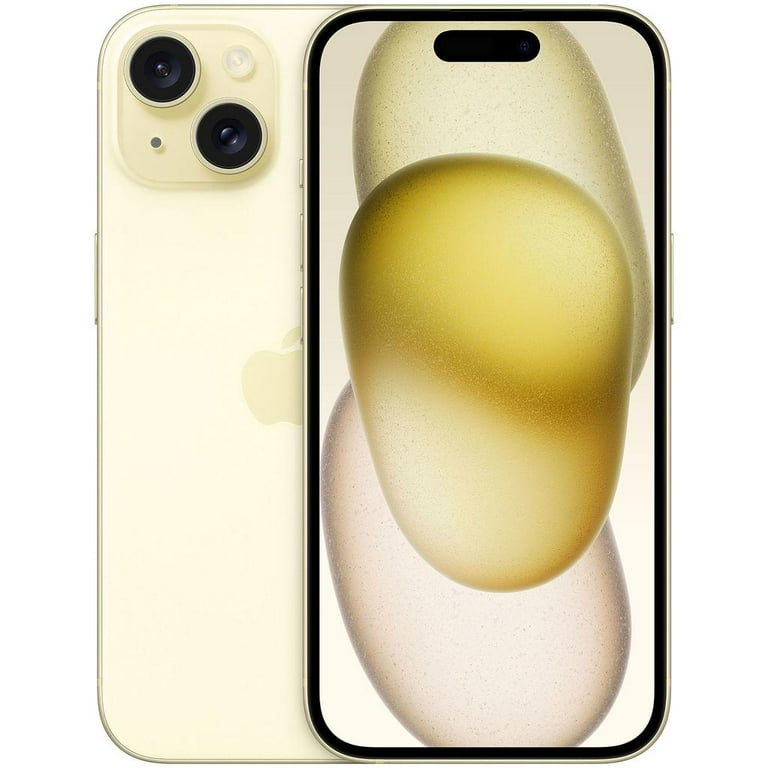 Restored Apple iPhone 15 128GB Yellow Fully Unlocked Bundle with