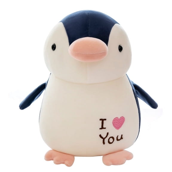 Cute Heart Penguin Plush Toy, Soft Penguin Stuffed Animal, Adorable Heart-Holding Plush Doll, Fluffy Penguin Plush Figure, Cozy Snuggle Plush Ornament, Sweet Gift for Home Décor