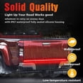 thumbnail image 4 of LED Tailgate Light Bar Triple Row 60 Inch Tail Light Bar for Pickup Trailer SUV RV Van Full Function Red Brake White Reverse Amber Turn Signal Double, 4 of 5