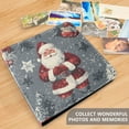 thumbnail image 4 of FORMRS 3 Ring Photo Album 4"x6" Self Adhesive Large Capacity PU Leather Cover, Christmas Santa, 4 of 8