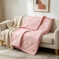 thumbnail image 5 of Tunhigl Printed Lightweight Cool Touch Summer Quilt, Breathable Cooling Air Condition Blanket, 59×78.7in Standard Single Size for Bedroom Sofa Indoor Daily Use, 5 of 5