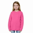 thumbnail image 2 of Garbnen Long Sleeve Shirt Girls Crewneck Pink Kids Shirts Girls Basic Fall Preppy Sweatshirt for Teen Girls 11-12 Years, 2 of 6