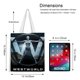thumbnail image 5 of Westworld Bolso de tela con estampado de lienzo para mujer, bolsa de compras reutilizable y estética, con cremallera interior, regalo para mujer, 35 × 40 cm., 5 of 6