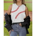 thumbnail image 3 of KimSoong Women Baseball Tank Tops Love Baseball Sleeveless Graphic Shirts Casual Workout Vest Shirt, 3 of 5
