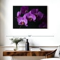 thumbnail image 3 of Elephant Stock Fancy Purple Orchids Wall Art - Horizontal Canvas Wall Art - Living Room Wall Decor - Floral And Botanical Canvas - Purple And Green Decor - 36" x 24", 3 of 8