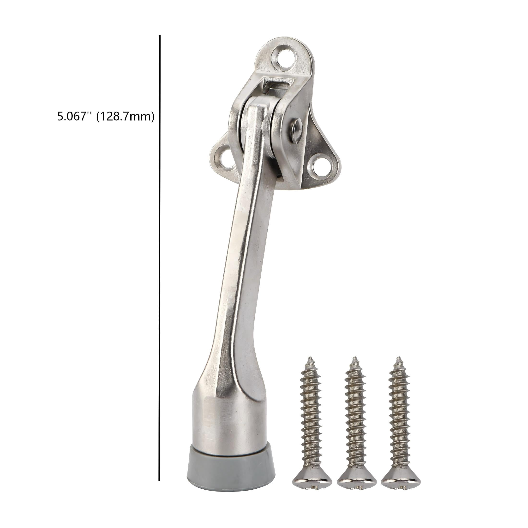 Hyper Tough Kickdown Doorstop, Satin Nickel, 3 Pack