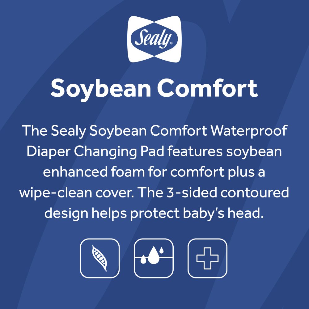 Sealy Soybean Comfort 3-Sided Contoured Diaper Changing Pad photo 7
