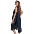 thumbnail image 2 of Riviera Sun Women's Sleeveless Umbrella Dresses - Stylish and Breezy Summer Fashion (Navy With Buttons, X-Large), 2 of 3