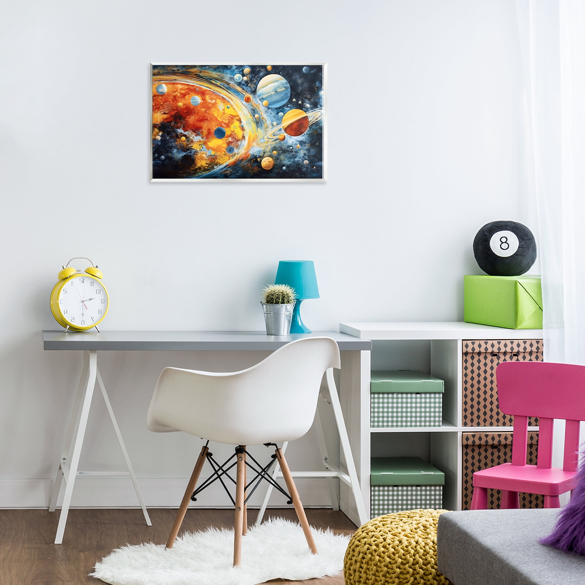 Stupell Industries Space Whirl Planets Wall Plaque Art, design by Ray Powers