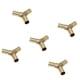 thumbnail image 5 of 5pcs Set de Piezas de Tubería de Latón de 3 Vías para Montaje Conector de Tubo de Resistencia a Corrosión 10 mm-10 mm Soledad Conector de conexión de púas, 5 of 5