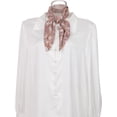 thumbnail image 2 of Bufandas de gasa para mujer - 27.6 "X27.6" - Pañuelo cuadrado con estampado floral Pañuelo para el cuello Pañuelo para el cuello Rosa empolvado 70x70cm/27.6x27.6 inches(LxW), 2 of 5