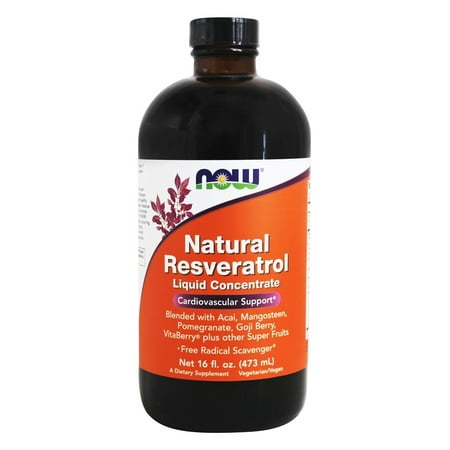NOW Foods - concentré liquide naturel Resveratrol Mega Potence - 16 oz