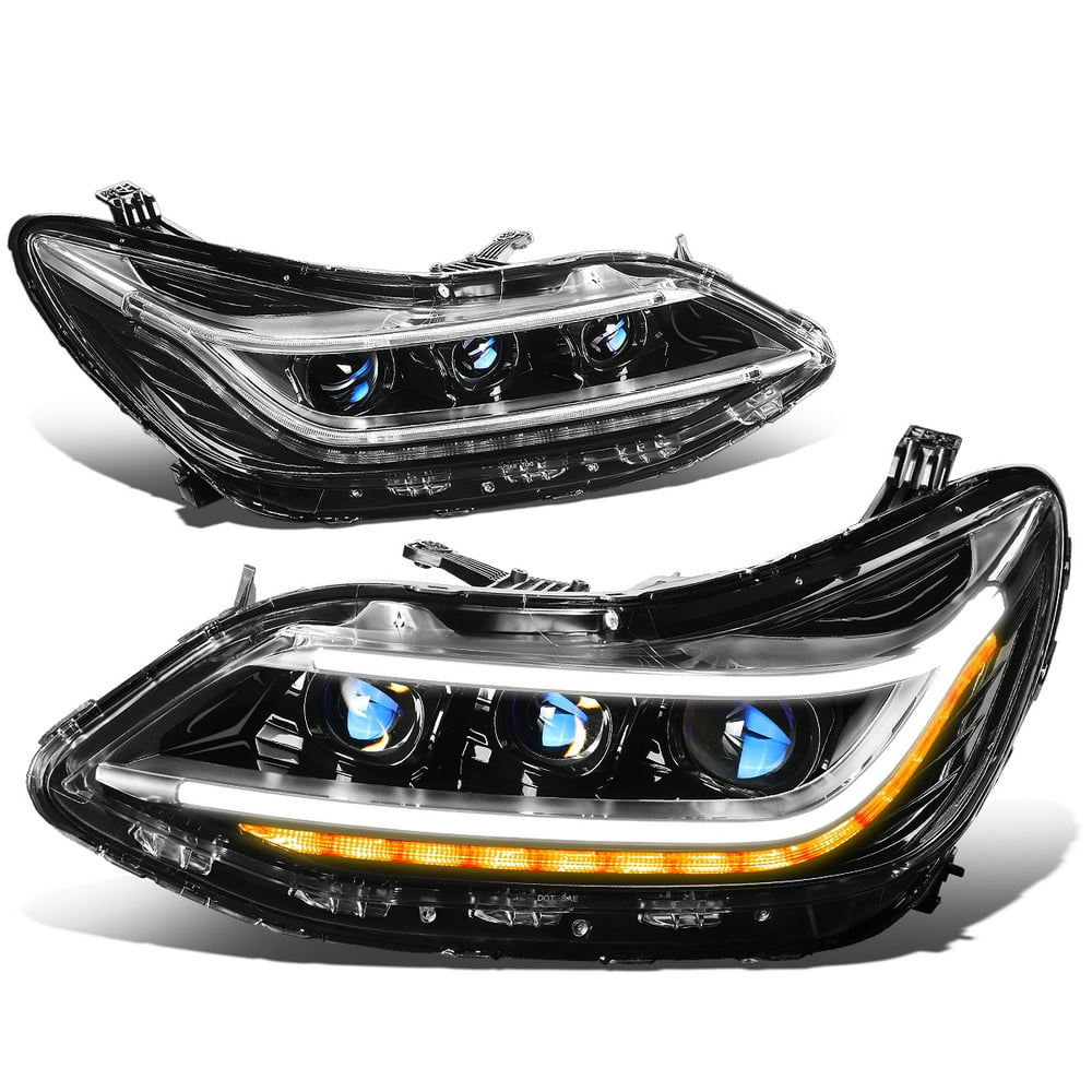 For 2016 to 2019 Chevy Cruze Pair LED DRL + Sequential Chasing Turn