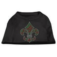 thumbnail image 3 of Christmas Pet Dog  Cat Shirt Rhinestone, "Holiday Fleur De Lis", 3 of 11