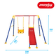 thumbnail image 2 of Columpio para Niños Enerplay Set de Juegos 2 en 1 Columpio y Resbaladilla 138x220x150 cm, 2 of 6