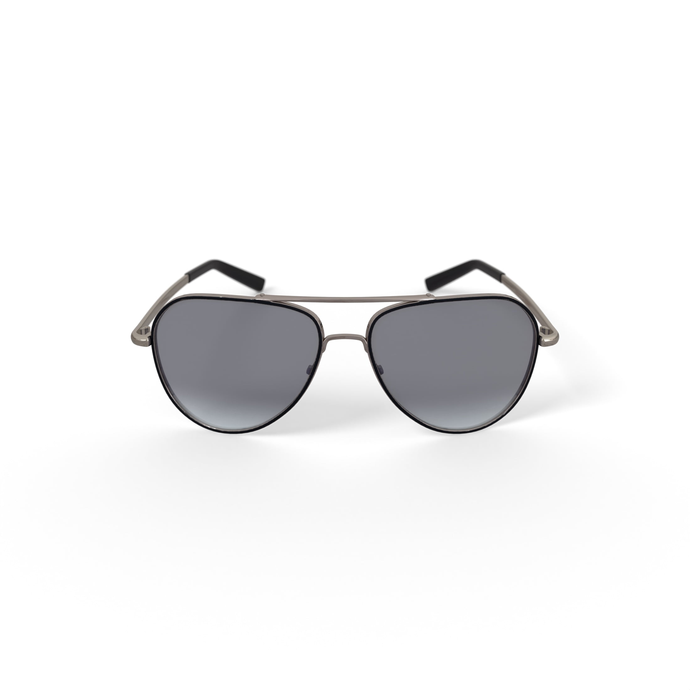 Reverb Men's Angular Aviator Prescription Fashion Sunglasses, RVMOS3001, Shiny Gold/Black, 59-16-150, with Case