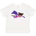 thumbnail image 3 of Inktastic African American Girl, Purple Cape, Superhero Girl Girls Baby T-Shirt, 3 of 5