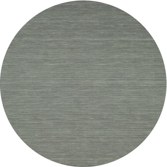 Ahgly Company Indoor Round Contemporary Gray Abstract Area Rugs, 8' Round