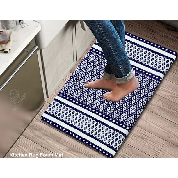 Kitchen Mat Rug Cushioned AntiFatigue Waterproof NonSlip Comfort Foam