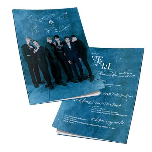 Kaboer 1 Pcs Kpop Astro Blue Flame Mini Photo Book Album Photograph Poster Picture Gift Walmart Com Walmart Com
