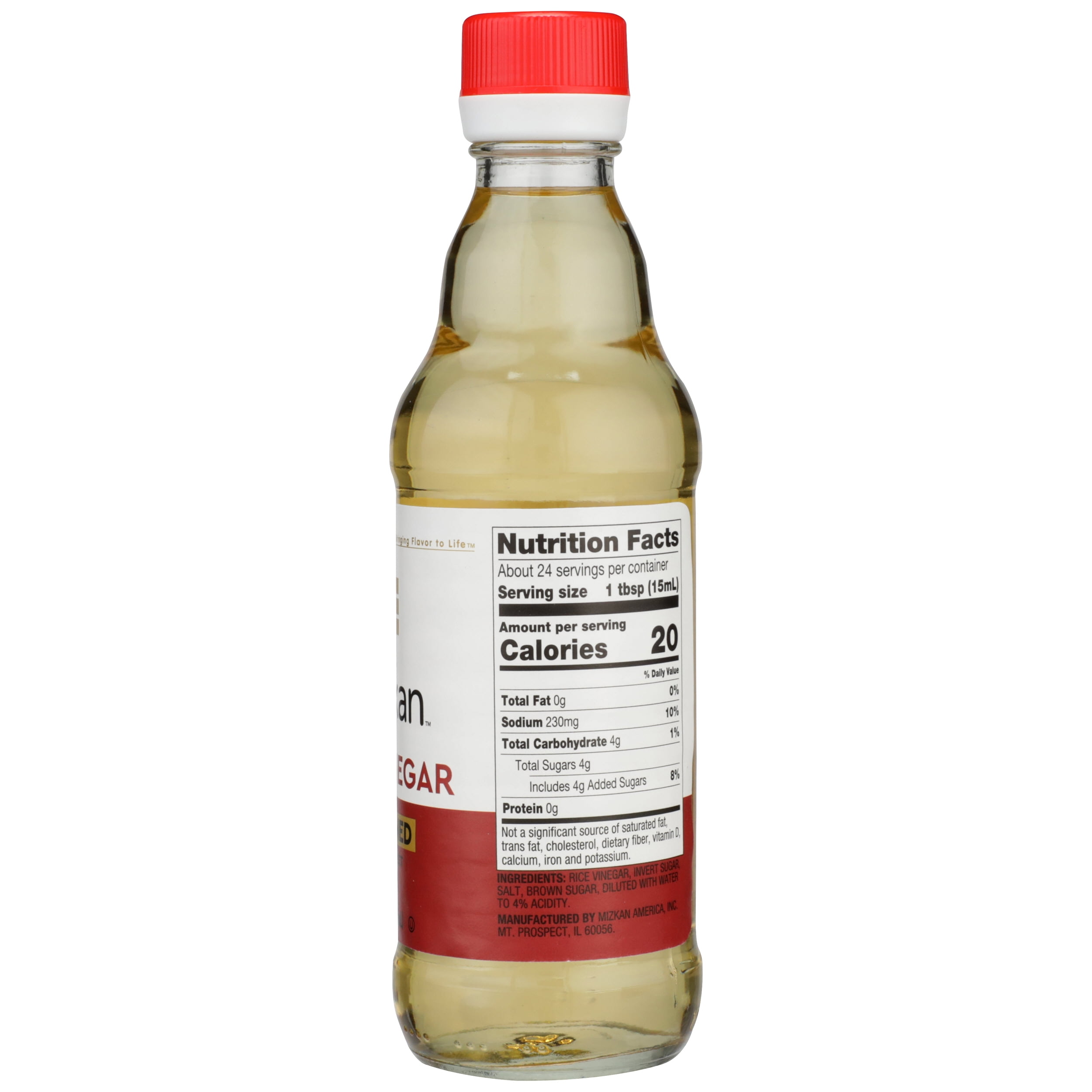 Pack of 6, Mizkan Mild & Sweet Rice Vinegar, 12 oz
