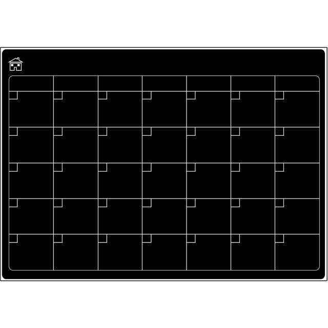 Calendario magnético de borrado en seco para refrigerador y gráfico de tareas del refrigerador: planificador de semana en blanco - planificador de refrigerador pizarra blanca gráfico de tareas de pare Feliz Sencillez