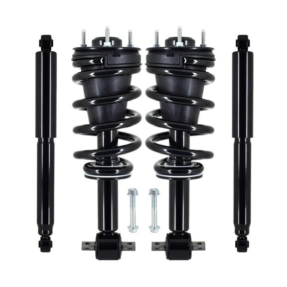 Set of 4 Front Quick Complete Strut-Rear Shock For 2007-2014 GMC Yukon 4WD
