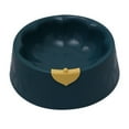 thumbnail image 2 of Pnellth Pet Bowl Flower Shape Leaf Decor Reinforced Base Anti-overturn Non-slip Food Grade PP Cats Dogs Water Food Feeding Dish Plate, 2 of 7