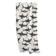 thumbnail image 2 of Blackout Curtains Window Curtain for Bedroom Living Room 1 Panel 82"x42" Shark Silhouettes, 2 of 8