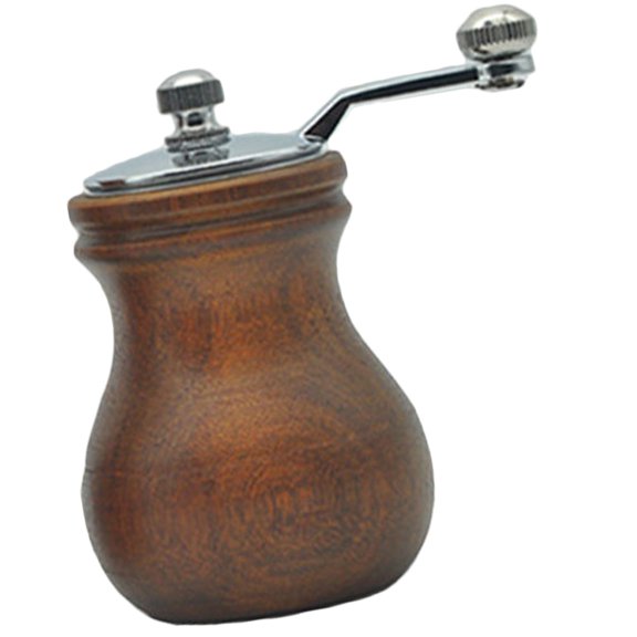 MLINS Wooden Manual Pepper Mill , Small Crank Spice Bottle for Kitchen and Table Use