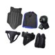 thumbnail image 4 of Protector corporal de entrenamiento de taekwondo, protector de entrepierna ajustable, profesional Negro, 4 of 9
