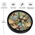 thumbnail image 3 of Sea Turtle 9.8 Inch Silent Round Digital Wall Clock, Battery Operated, Easy to Read for Bedroom, Living Room, Kitchen, Bathroom Decoration - Non-Ticking Wall Clocks, 3 of 6