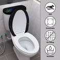 thumbnail image 4 of HELLHERO Fashion 2 Piece Toilet Cover, Universal Polyester Fabric Toilet Lid Cover & Dust-Proof, Easy Care, Easy to Clean, Easy to Install, 4 of 8