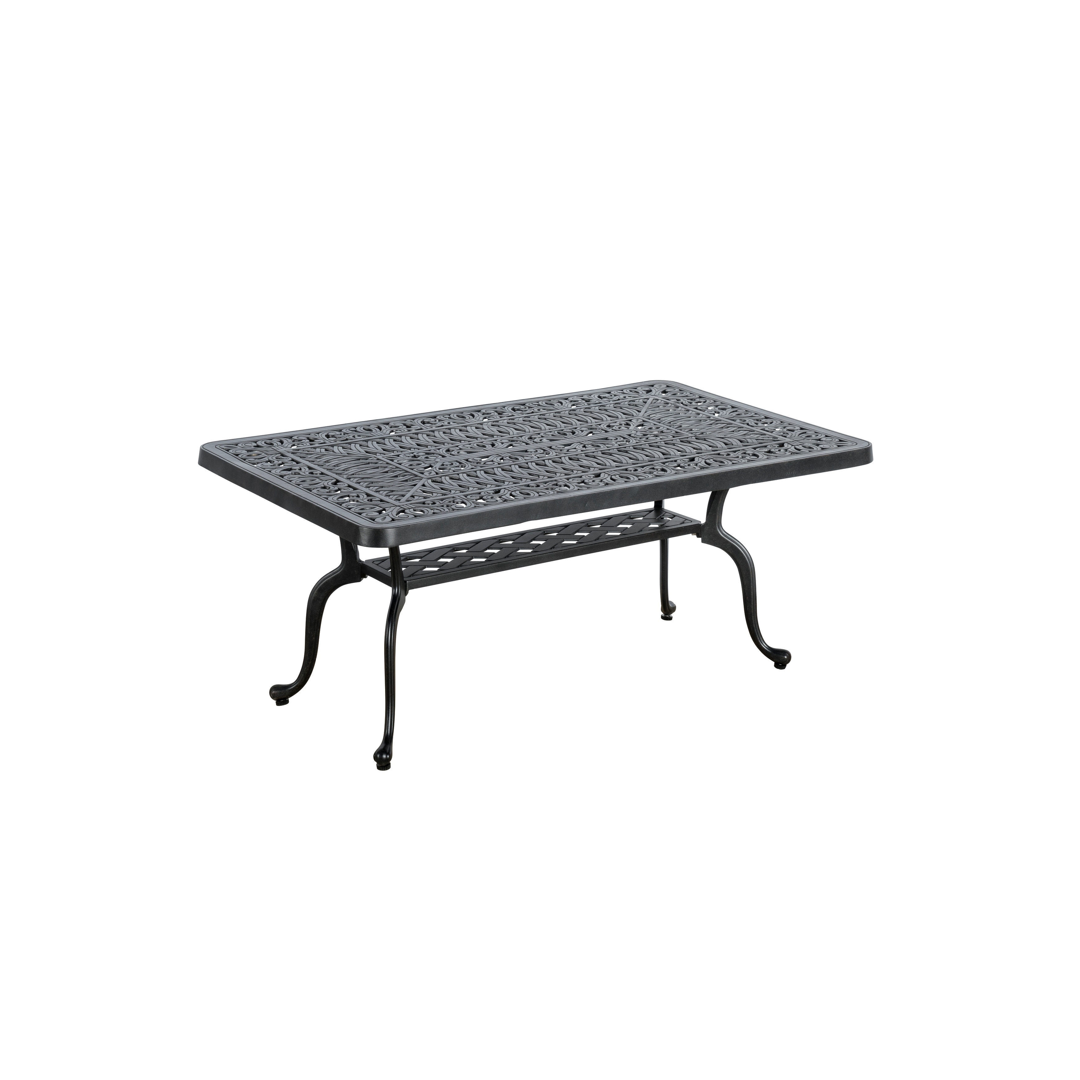 Veranda Classics San Marino 42 In Rectangular Aluminum Patio Coffee Table Walmart Com Walmart Com