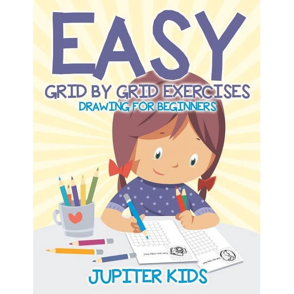 Easy Grid by Grid Exercises: Drawing for Beginners, (Paperback)