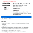 thumbnail image 2 of Rear Brake Pad Set - Compatible with 2006 - 2007 Subaru B9 Tribeca, 2 of 2
