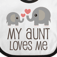 thumbnail image 4 of Inktastic My Aunt Loves Me Boys or Girls Baby Bib, 4 of 4