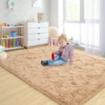thumbnail image 5 of Lochas Luxury Fluffy Rugs Ultra Soft Shag Rug for Bedroom Living Room Kids Room, Children,6'x9',Camel, 5 of 7