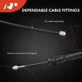 thumbnail image 3 of A-Premium Rear Driver and Passenger Side Parking Brake Cable Assembly Compatible with Chevrolet & GMC Models: Silverado 1500 Sierra 1500 2009 2010 2011 2012 2013, 2-PC Set - Replace# 25838775, 3 of 6