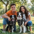 thumbnail image 3 of Dog Bandana 1 Pack,Halloween Black and White Spider Webs and Spiders Bandanas for Dogs,Cat Bandana,Small/ Large Dog Bandana 2 Size,Dog Bandanas Girl Boy, 3 of 5
