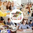 thumbnail image 6 of Cute Strawberry 2 Pack Pencil Pouch for 3 Ring Binder Smooth Zipper Folders with Pockets Clear Window Pencil Case, 6 of 6